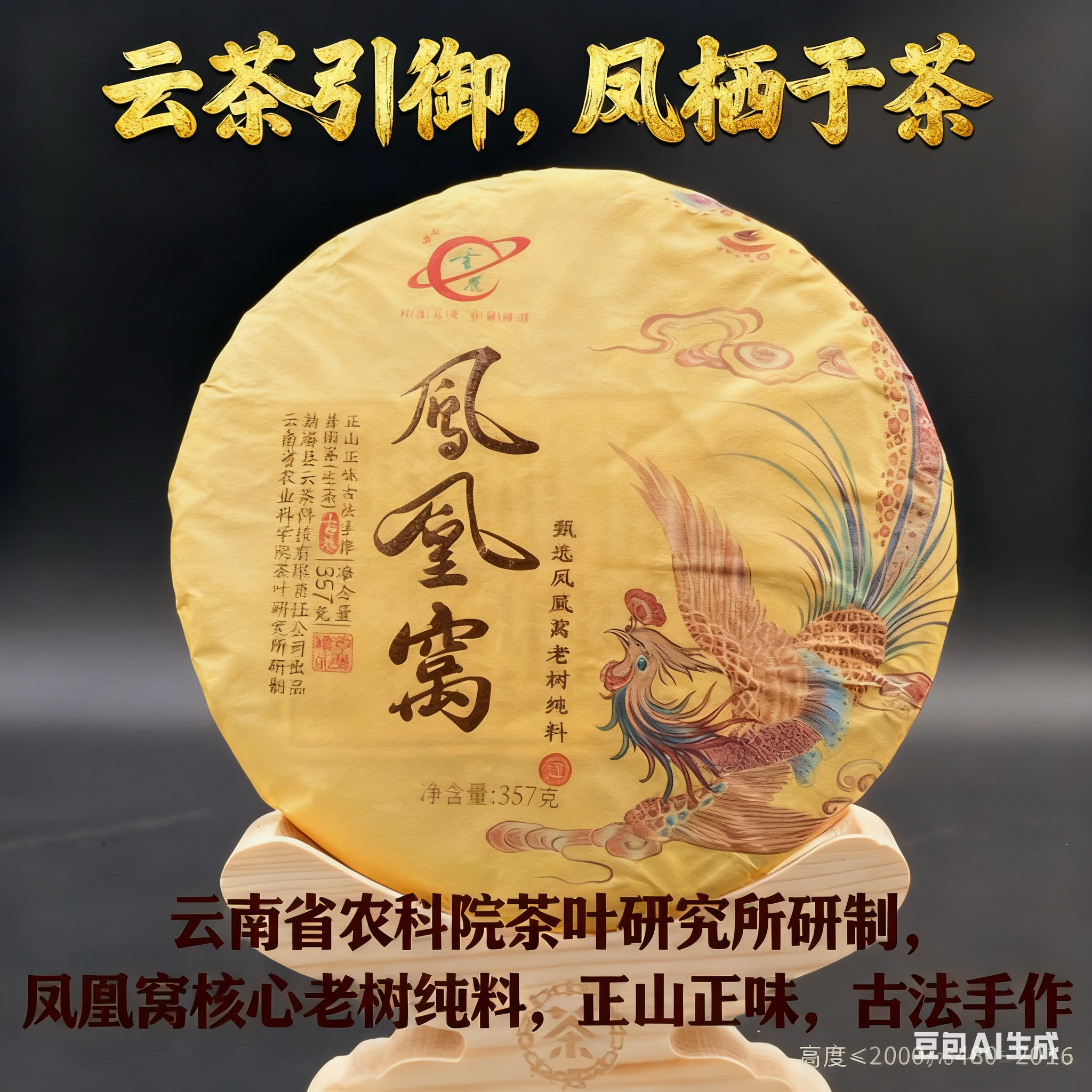 云茶新款上市墨江凤凰窝老树纯料普洱生茶357g饼14古树茶HOT