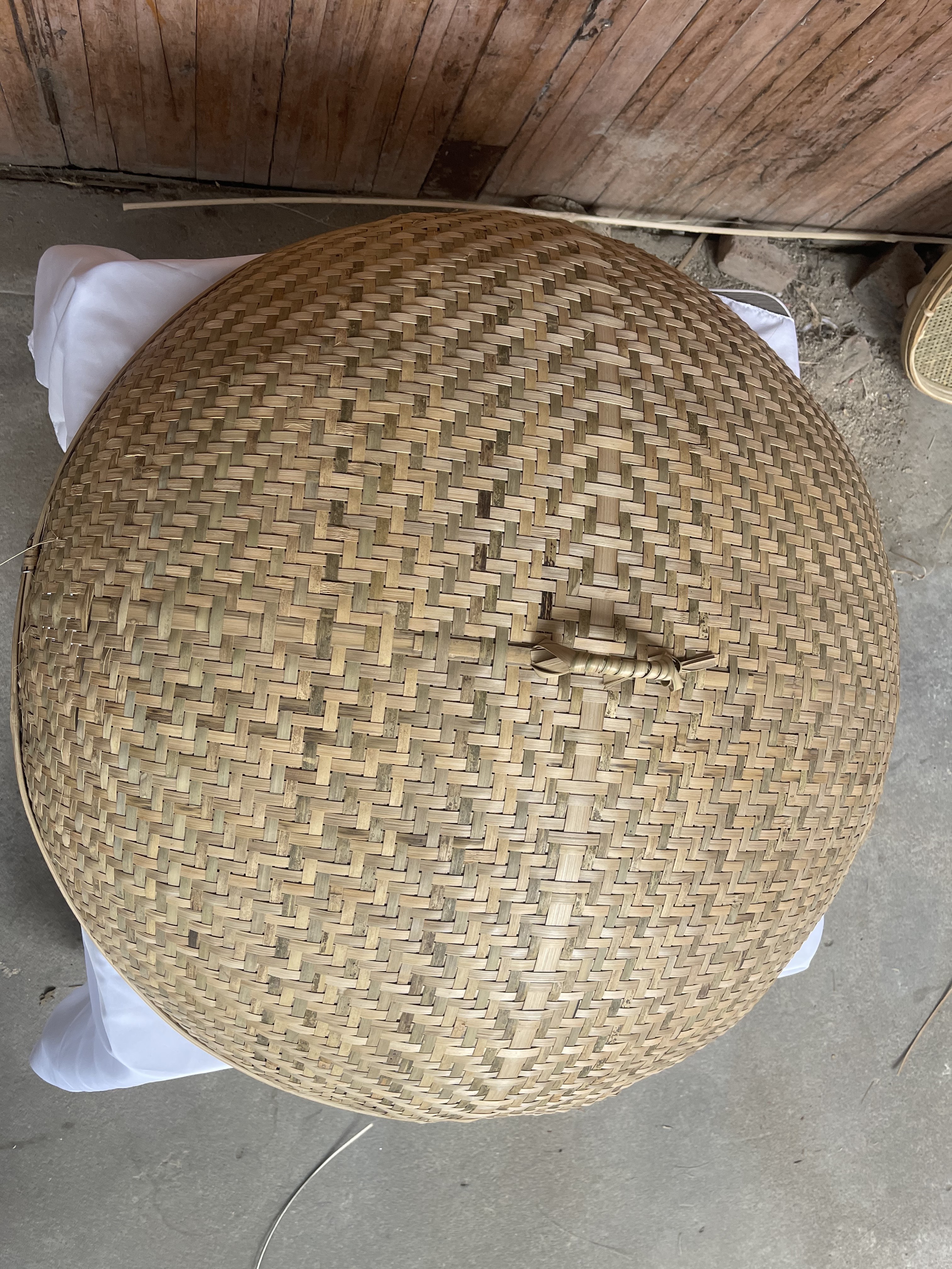 竹编菜罩食物饭罩餐桌盖菜罩手工中式餐厅菜罩防蝇防尘圆形菜碗罩