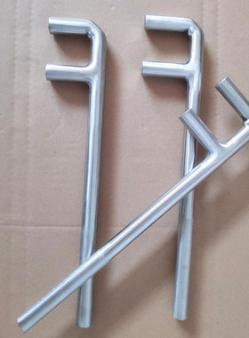 不锈钢F扳手 白钢两爪阀门钩扳手 F型扳手200mm-1200mm 促销