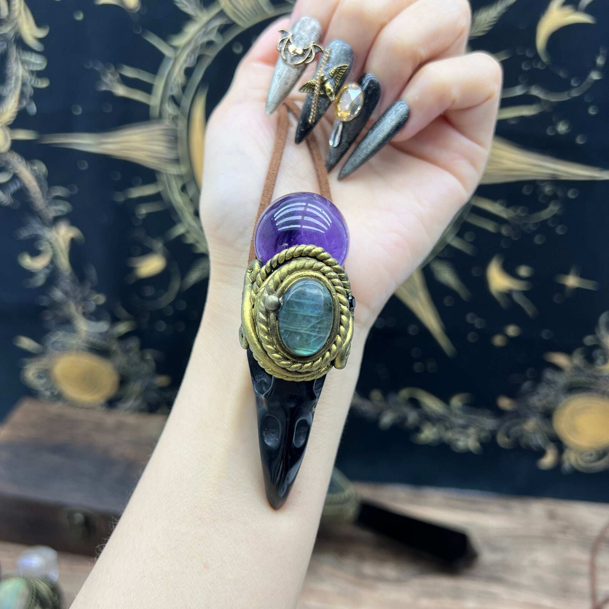 跨境爆款 ETSY热销 女巫黑项链/吊坠定制