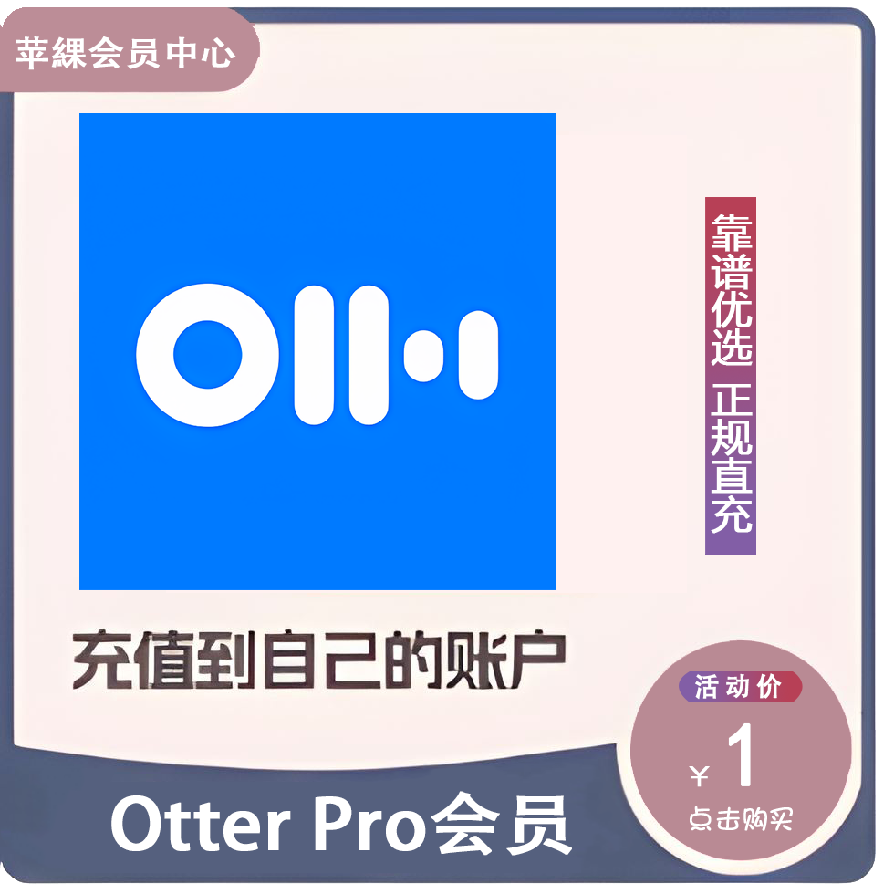Otter Pro会员300/600/1200分钟独享音频视频转文字翻译Otter.ai图片