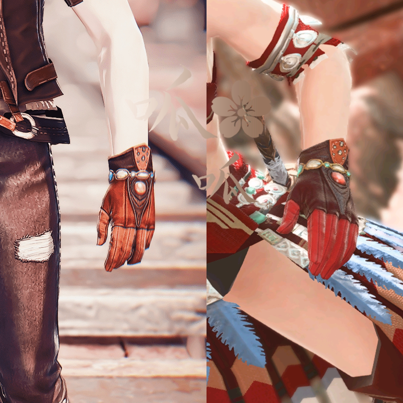 [평화복] FF14 패션 5.5 평화수트 FF14 의류 청바지 플레어팬츠 평화취미