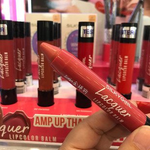 包邮silkygirl 新款 lacquer蜡笔滋润唇膏笔 Lipcolor Balm