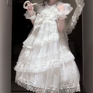 【奶油千层挞】初恋系白月光连衣裙Lolita洋装成人礼服蓬蓬公主裙