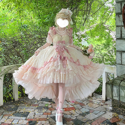 黛安蔷薇Lolita重工花嫁连衣裙