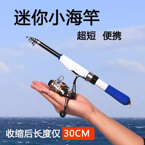 迷你小海竿小抛竿全套碳素超硬竿