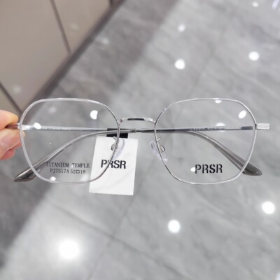 PRSR帕莎PJ75174眼镜男女素颜大方框超轻舒适钛架近视防蓝光眼镜