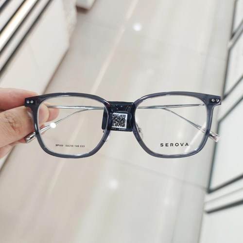 施洛华眼镜框张艺兴同款极轻6克钛架男女可配度数近视眼镜片SP988