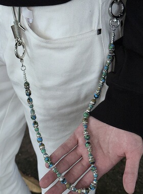 2025SS 捷克珠裤链小众串珠复古腰链vibe风感穿搭男女小红薯同款