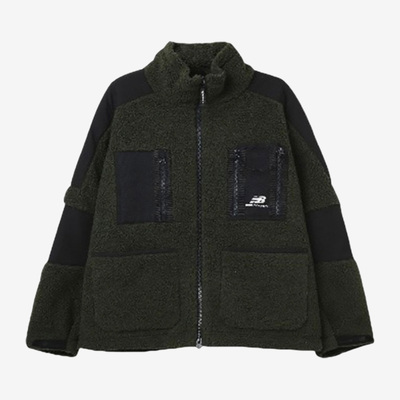 New Balance/NB男子新款时尚拼色羊羔绒运动休闲外套MDA43121