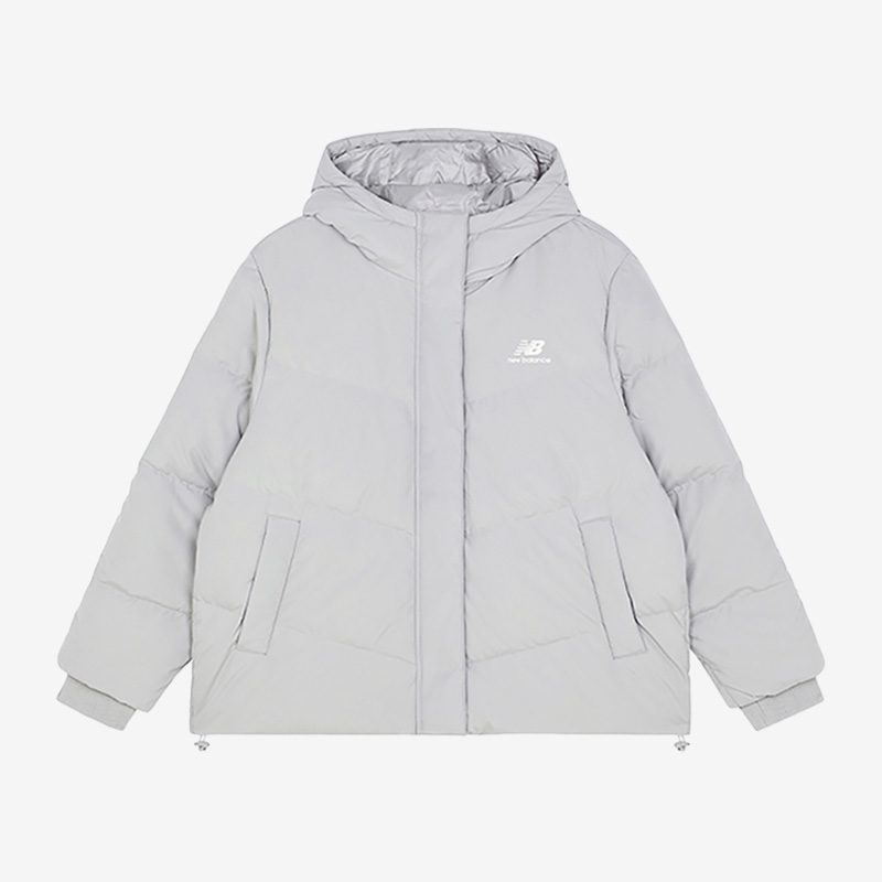 New Balance/NB女子新款纯色休闲宽松百搭连帽运动羽绒服AWJ13344