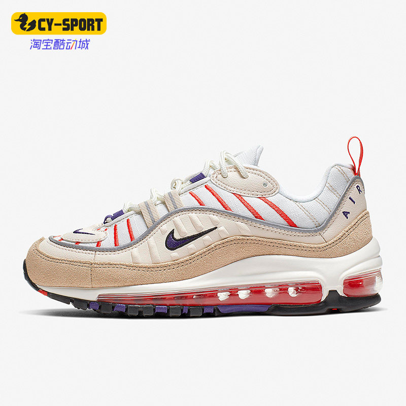 Nike/耐克正品新款 AIR MAX 98 男女同款气垫跑步鞋BV4872-100,运动鞋new,跑步鞋,淘宝优惠券,粉丝福利购,淘宝优惠卷
