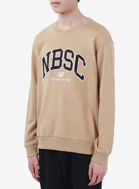 New Balance/NB男女新款宽松休闲印花圆领套头卫衣5CC44333