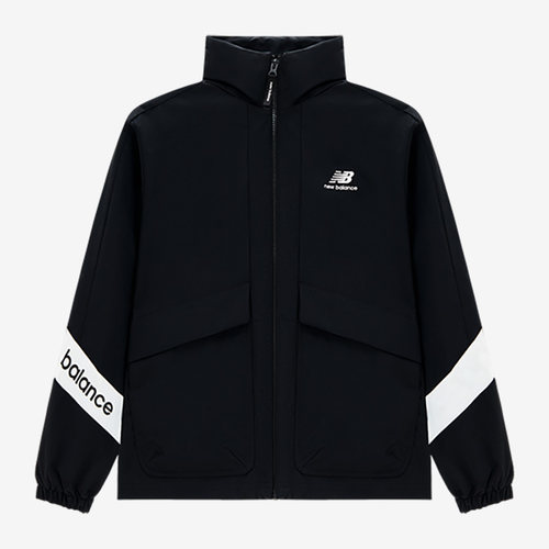 New Balance/NB男女新款拼色梭织立领宽松运动夹克外套5AD12103