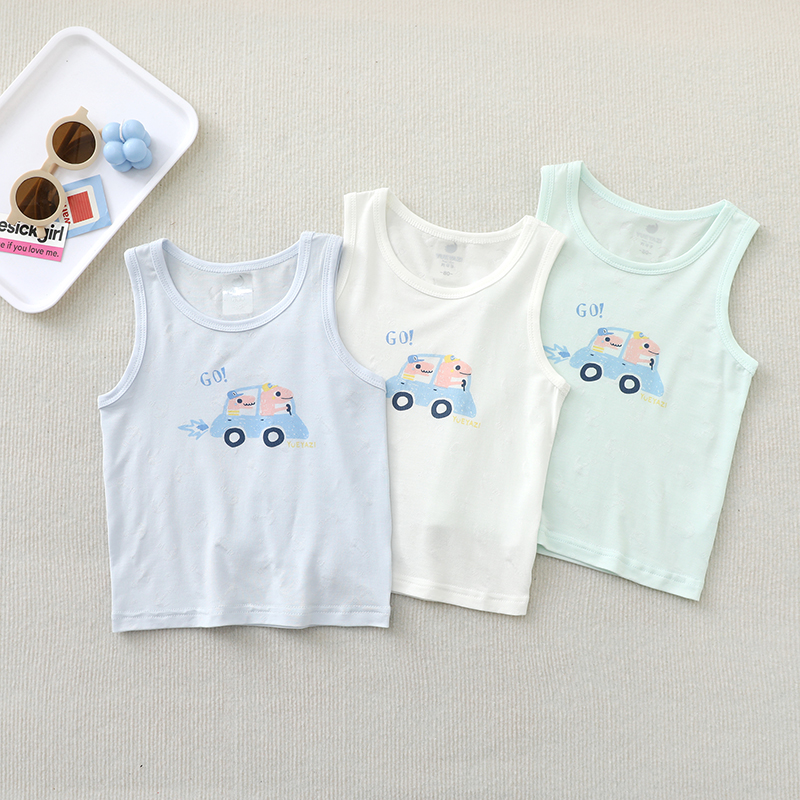 月牙子莫代尔背心夏薄款