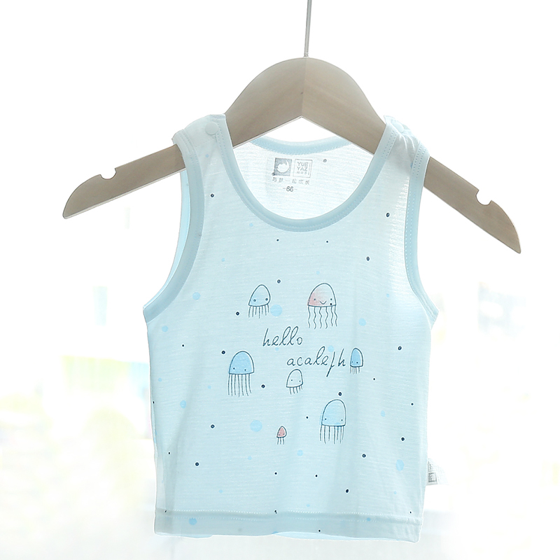 月牙子婴儿背心宝宝男女宝宝网眼
