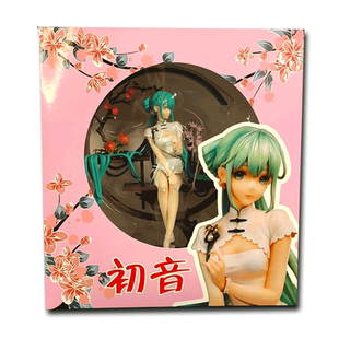 动漫手办 初音 miku 韶华 旗袍 未来 1/7美少女 场景模型盒装摆件