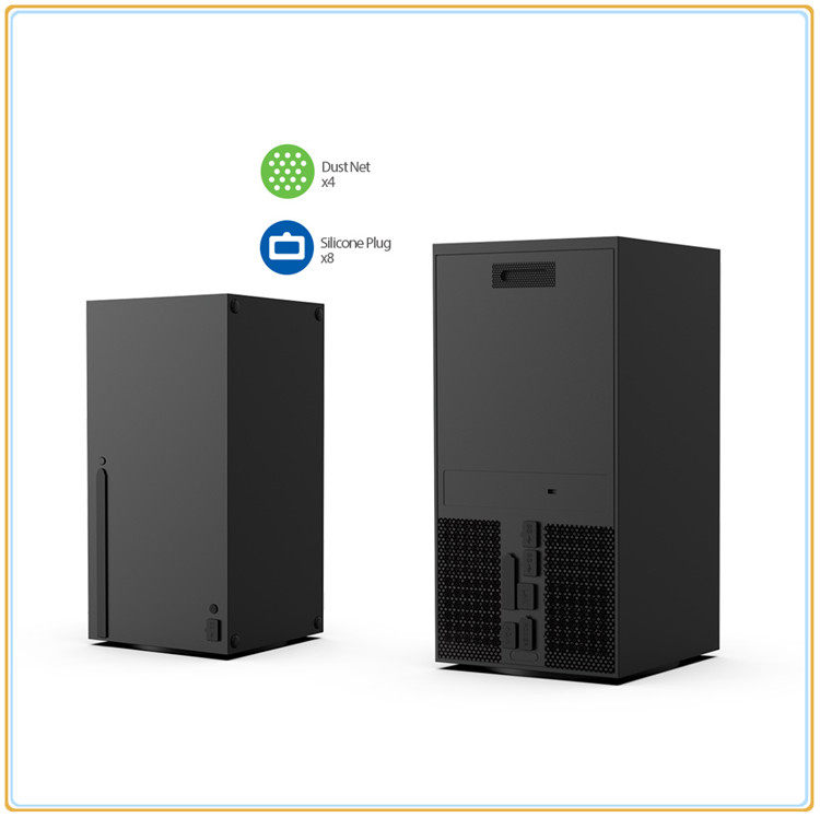 DOBE  XBOX SERIESX 호스트 더스트 플러그 XSX 게임 콘솔 더스트 필터 더스트 플러그 세트 액세서리