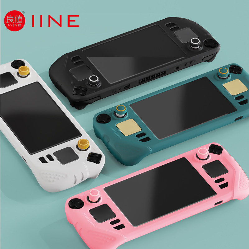 PGTECH GENUINE STEAM DECK CASE TEMPERED FILM SILICONE CASE STEAMDECK CASE CRYSTAL CASE