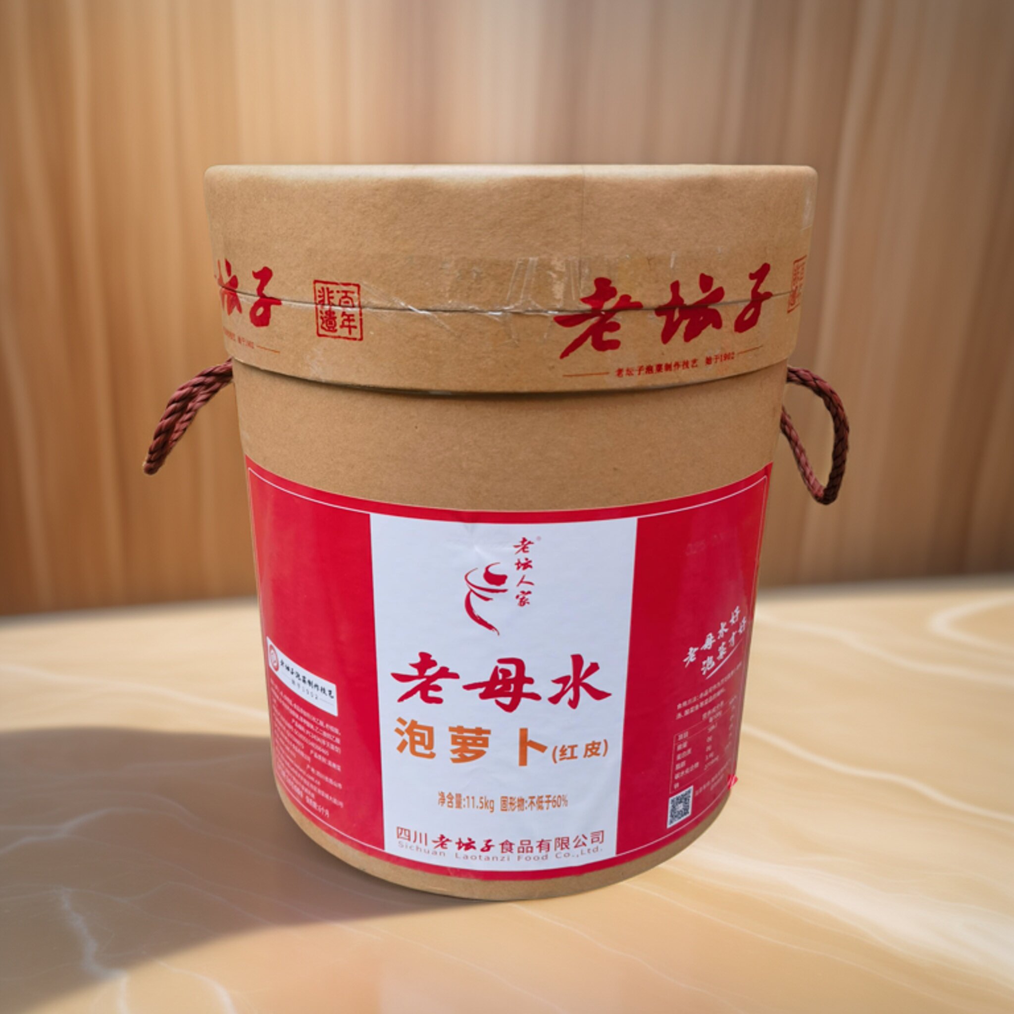 老母水泡红皮萝卜眉山泡菜炒鸡杂