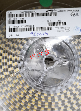 实拍现货TAJD106M025RNJ 25V10UF106E7343AVX贴片钽电容原装正品