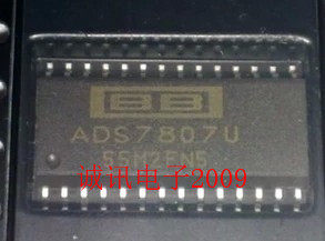 全新原装ADS7807U 低功耗 16 位采样 CMOS 模数转换器