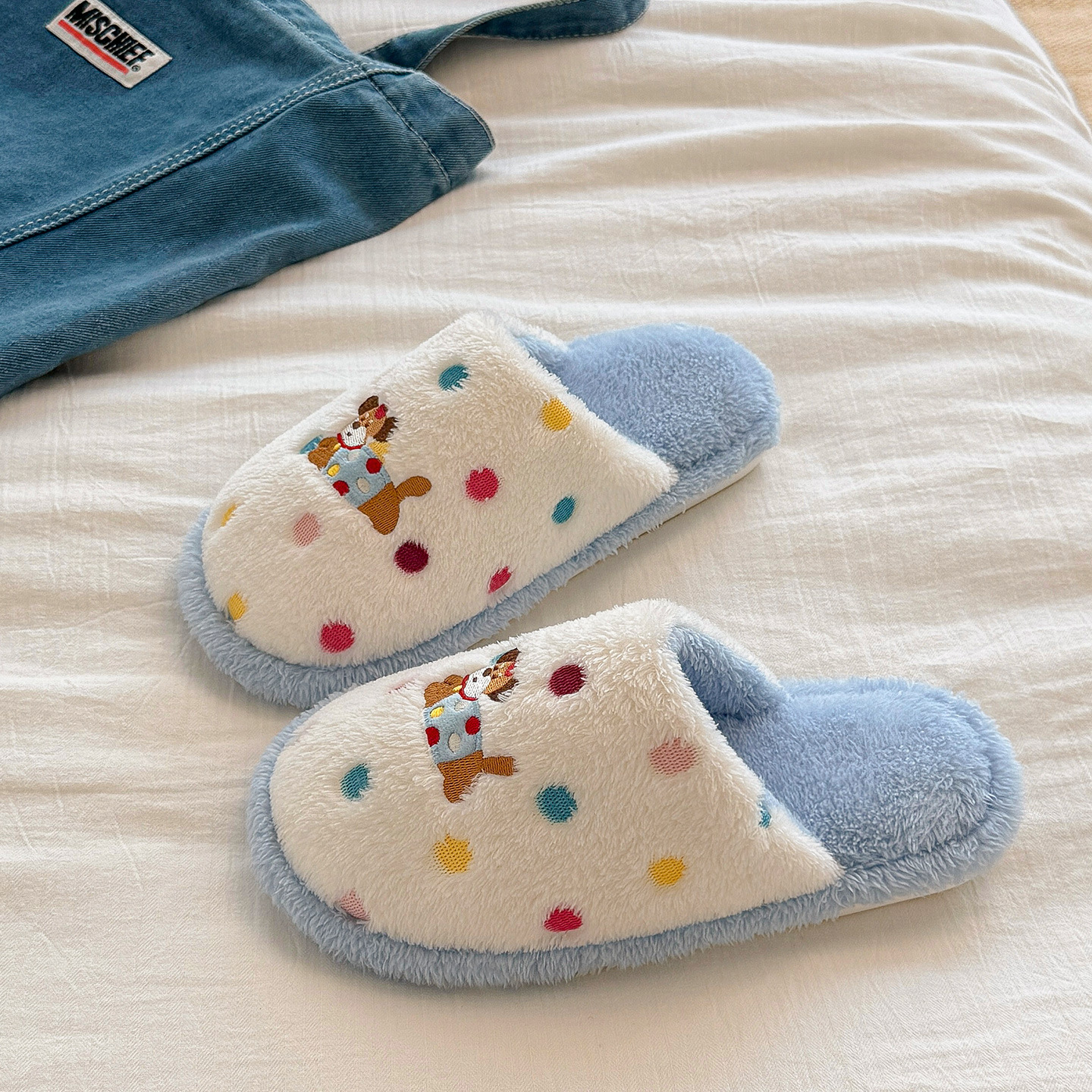 棉拖鞋女款可爱秋冬天2025新款室内家居毛绒拖鞋家用情侣棉拖冬季