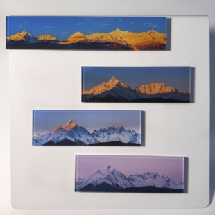 云南梅里雪山日照金山雪达湖卡瓦格博缅茨姆雨崩冰箱贴伴手礼