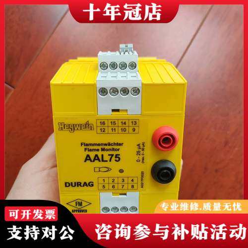 议价Hegwein海格文火焰控制器火焰放大器检测器AAL75可维修
