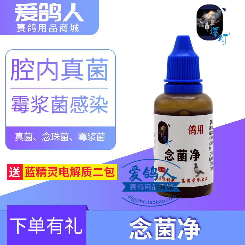 爆灯鸽药【念菌净】30ml/鸽子药念珠菌真菌薇浆菌/爆灯念菌净