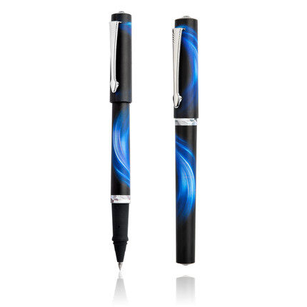 星空黑色0.7mm 中性笔硬笔练字五千年签字书写考试碳素大容量新手