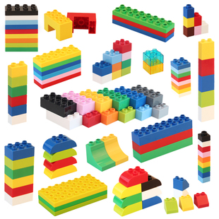 通用大颗粒积木桌配件零件散装 高阶课程基础件散件玩具兼容乐高墙