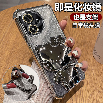 适用华为荣耀畅玩50手机壳玩畅50m透明JDY一AN00保护硅胶套honor全包防摔软壳可爱女高颜值新款高级感带支架