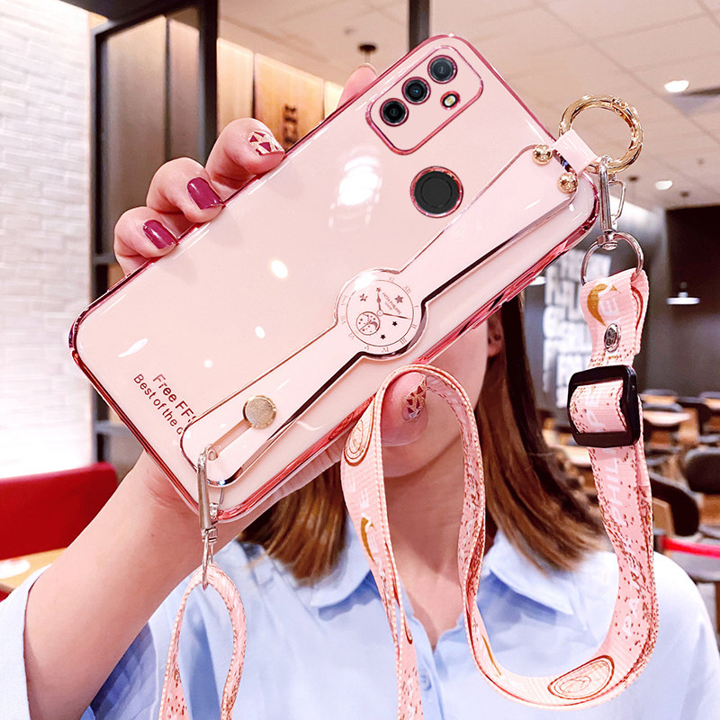 OPPOA11s硅胶日韩保护壳斜挎挂绳