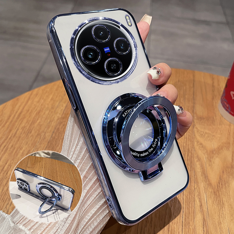 vivoX100s硅胶透明电镀手机壳