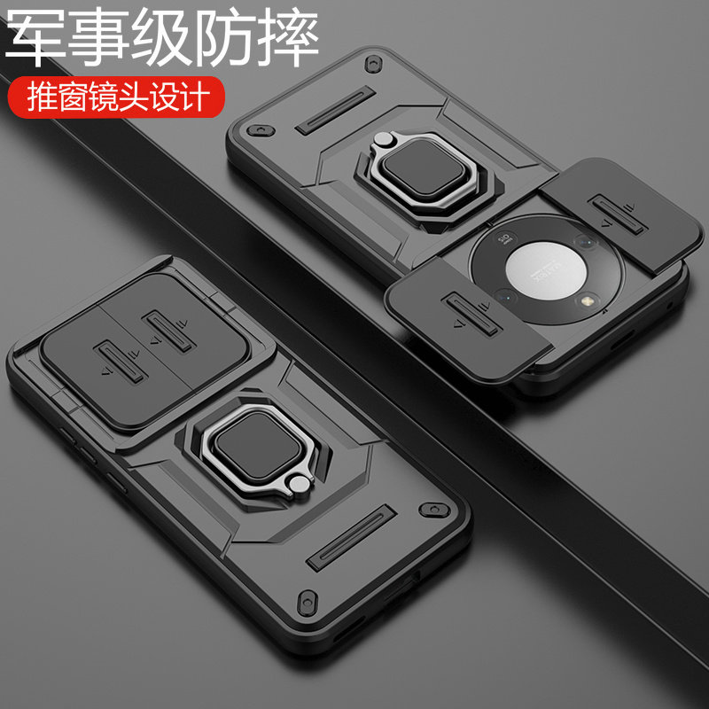 适用华为荣耀x70手机壳honorx70保护硅胶套MTN一AN00镜头全包气囊防摔硬壳honor磨砂男女新款高级带支架磁吸