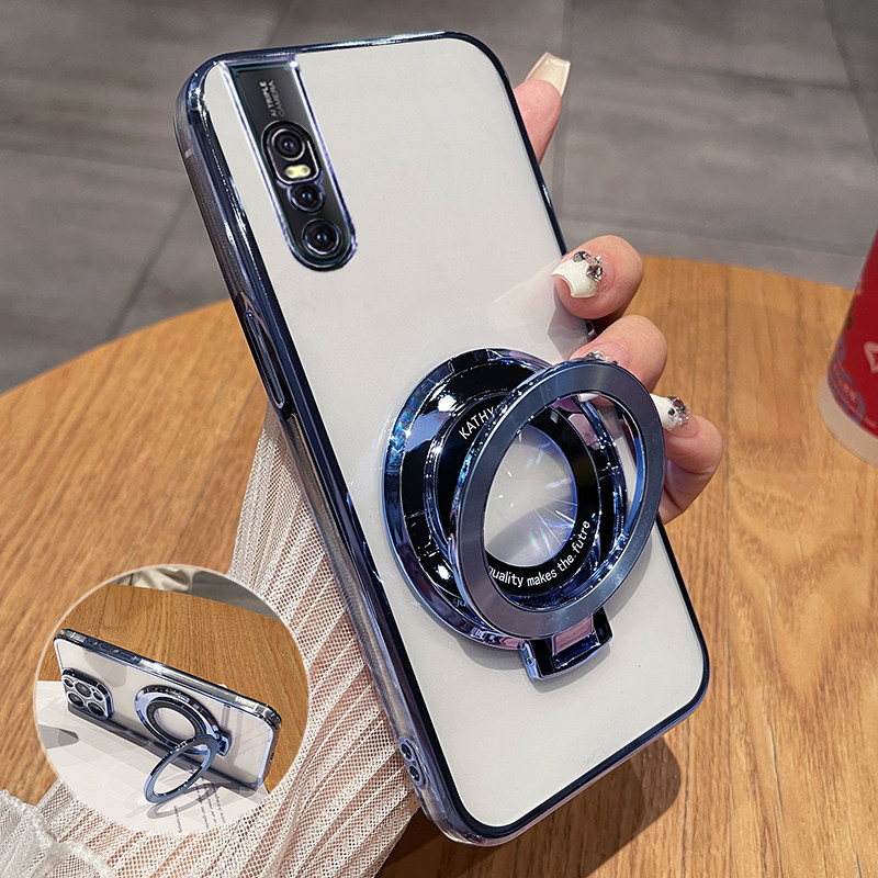 vivoX27硅胶透明电镀手机壳