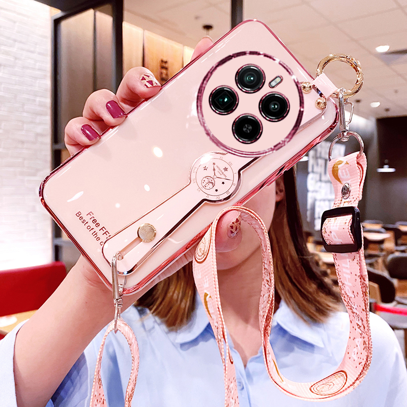 真我12pro+硅胶腕带斜挎手机壳