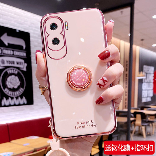 荣耀x50i硅胶钟表指环手机壳