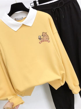 春季哺乳期上衣服外出高级感穿搭套装产后显瘦出月子宝妈春装卫衣