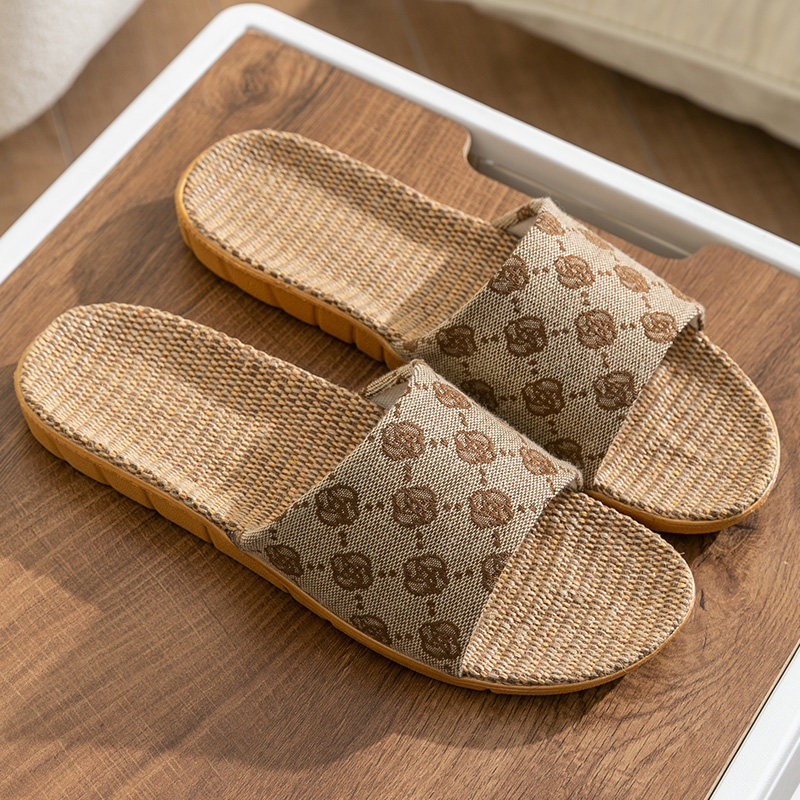 夏天静音亚麻拖鞋女室内地板家用防滑情侣棉麻居家凉拖男春秋四季,居家布艺,居家亚麻拖鞋,淘宝优惠券,粉丝福利购,淘宝优惠卷