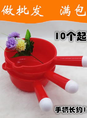 U047C 加厚加深大红水勺 +10起塑料加厚家用长柄打水勺水舀瓢义乌