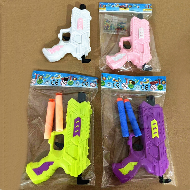 S003A泡沫萝卜枪混装软子弹连发发射器吸盘枪男女孩儿童玩男孩具