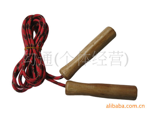 I021C木柄跳绳+10起 儿童跳绳 两元产品两元店1-2元 百货清仓免邮 - 封面