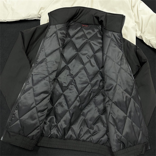 棒球服冲锋衣外套男生立领棉服棉袄男 款 潮牌黑色薄款 加棉夹克春季