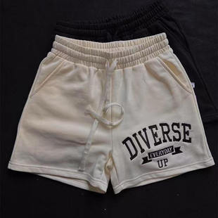新品 五分裤 潮牌美式 男宽松ins篮球裤 子 重磅刺绣字母运动短裤 夏季