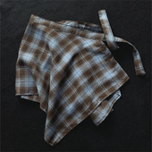 2026新款 复古咖色儿童屁帘系带半身裙摆男童女童跳舞穿搭好看配饰