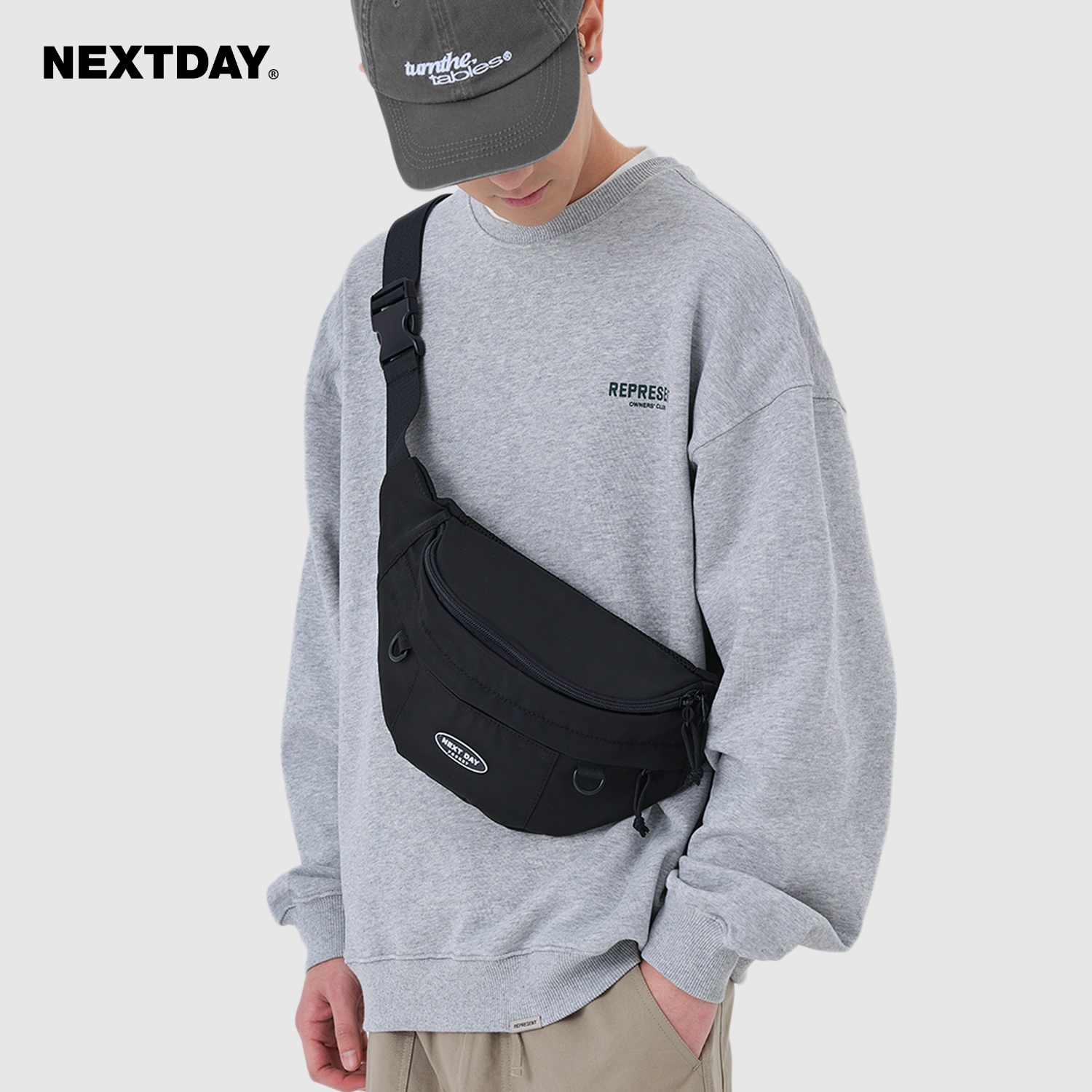 NEXTDAY潮流运动斜挎包