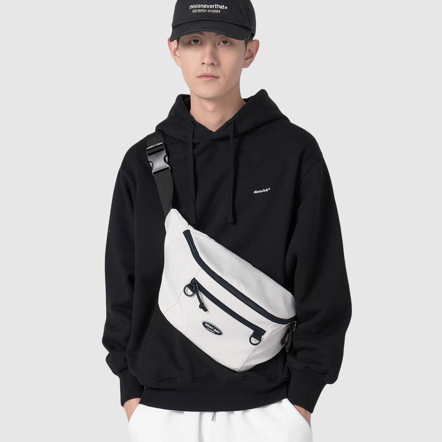 nextday斜挎包男潮流日系挎包女大容量胸包单肩包腰包高级感