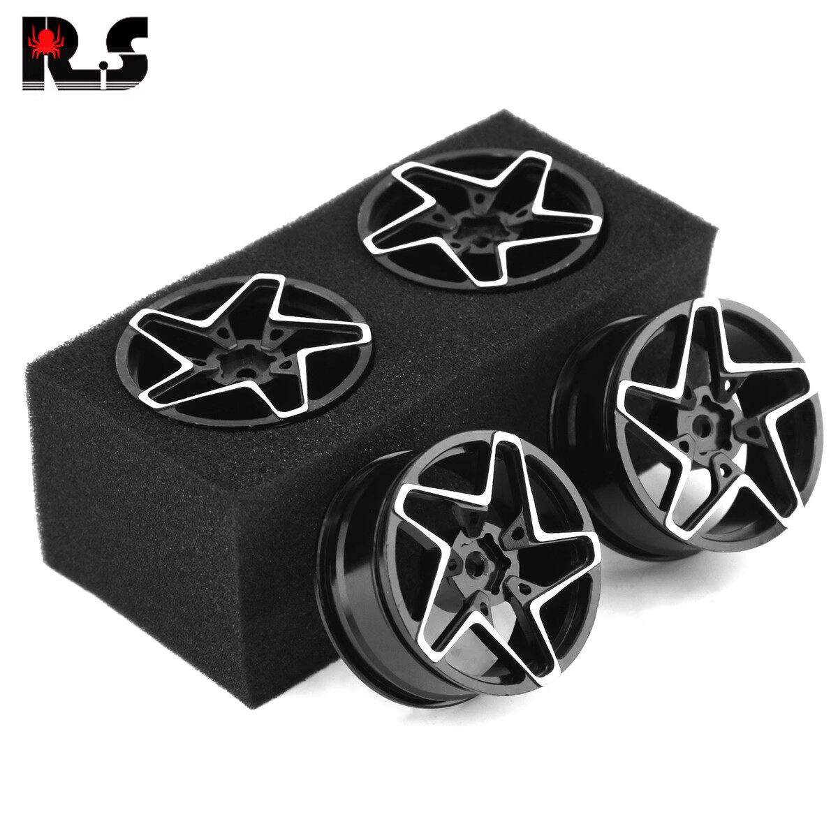 RS STARSCREAM 1:10 사쿠라 D5 YOKOMO TT02 드리프트 페라리 시뮬레이션 금속 휠 R128